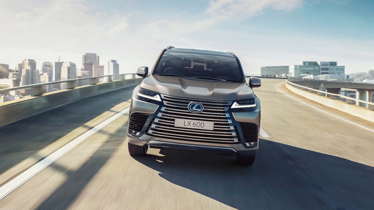 Lexus LX parked in a city location 