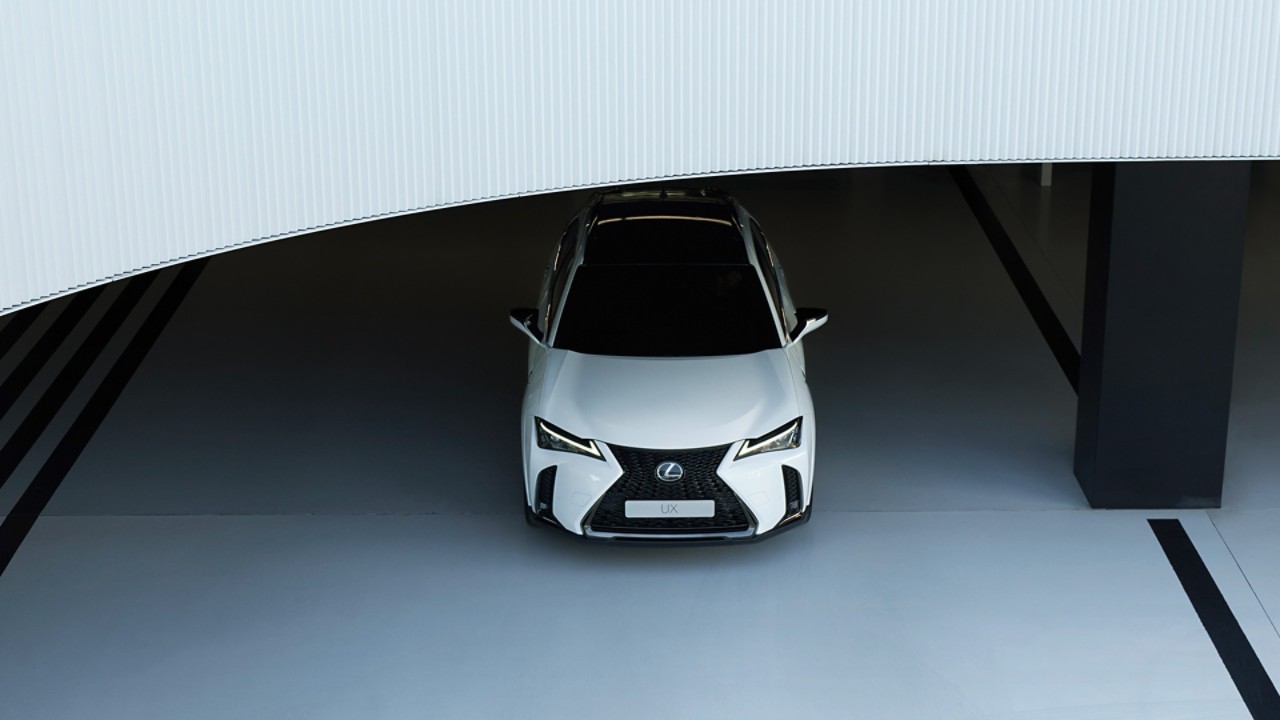 Lexus UX F Sport parked 