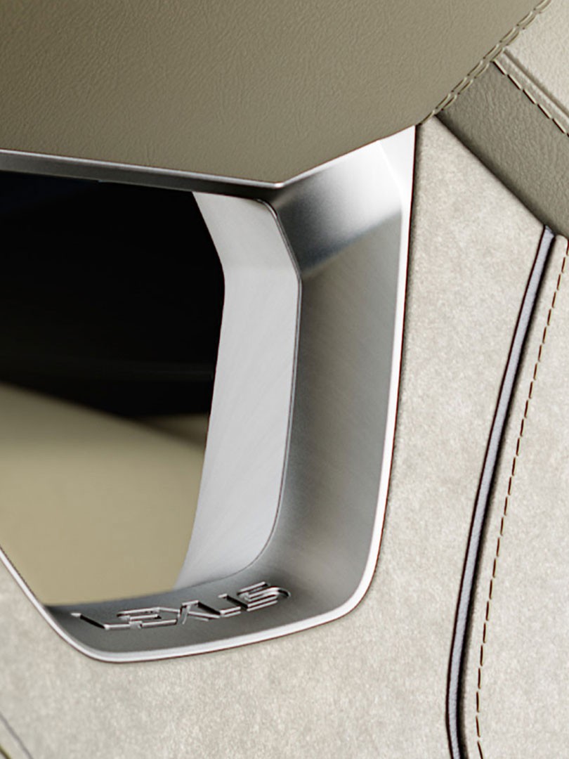 Close of the Lexus LF-SA Ultra-Compact concept car seat detailing 