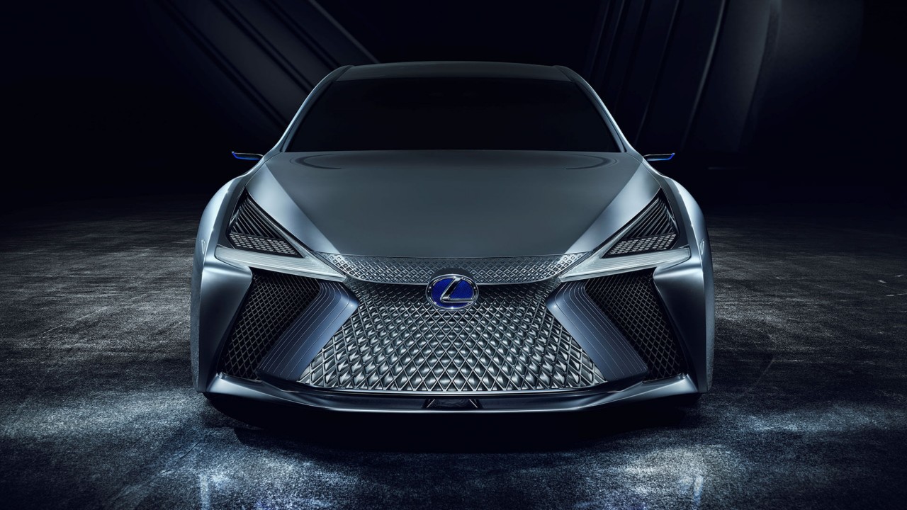 Aspect frontal a unui concept Lexus Premieres LS+