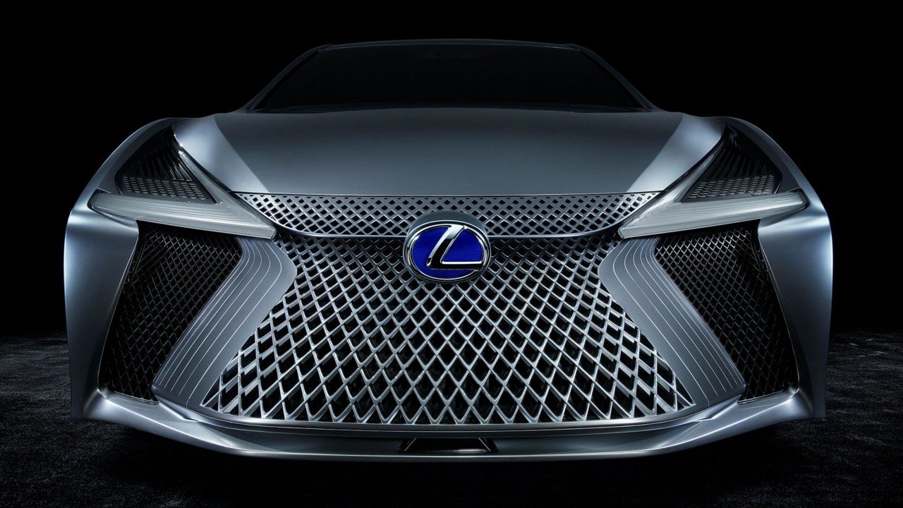 Lexus Premieres LS+ concept car grille close up 