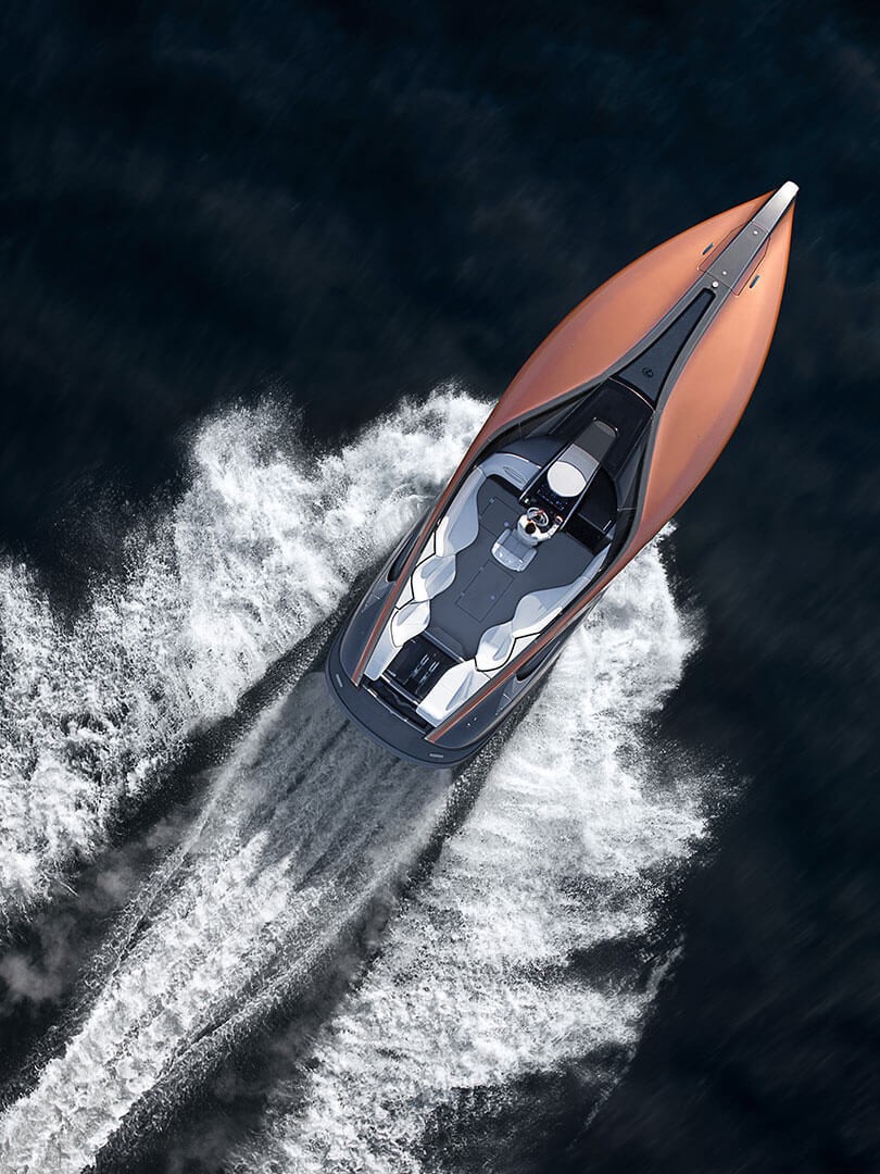 Lexus Sports Yacht on the sea 