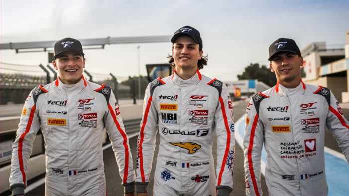 Aurélien Panis, Timothé Buret and Thomas Neubauer competing for Lexus 