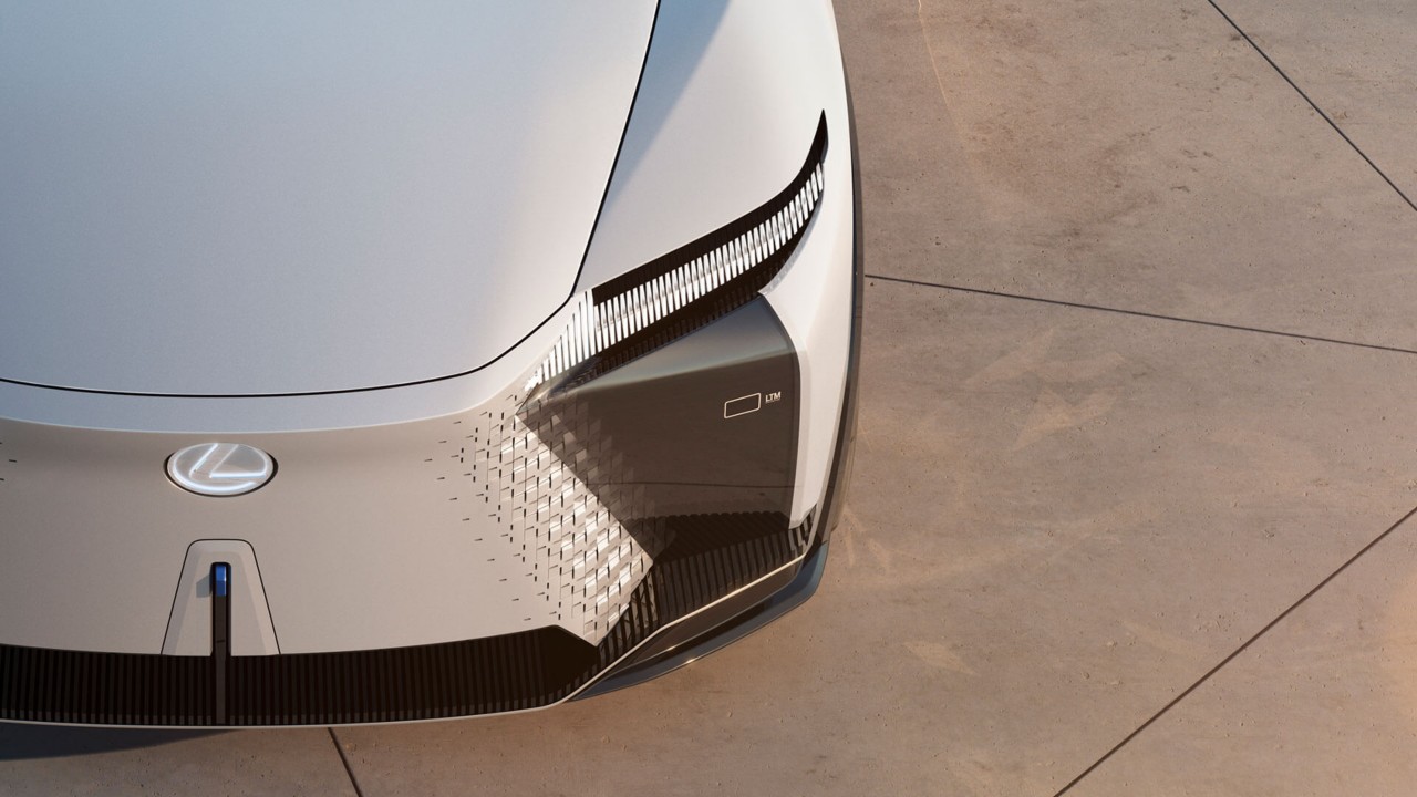 Close up of the Lexus LF-Z Electrified concept cars bumper 