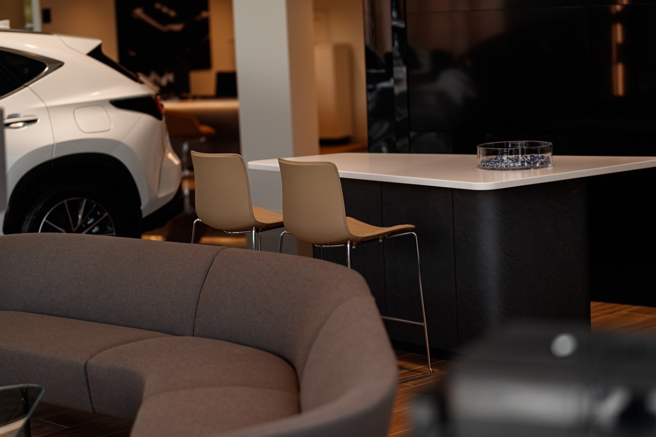 Lexus UX's front interior 